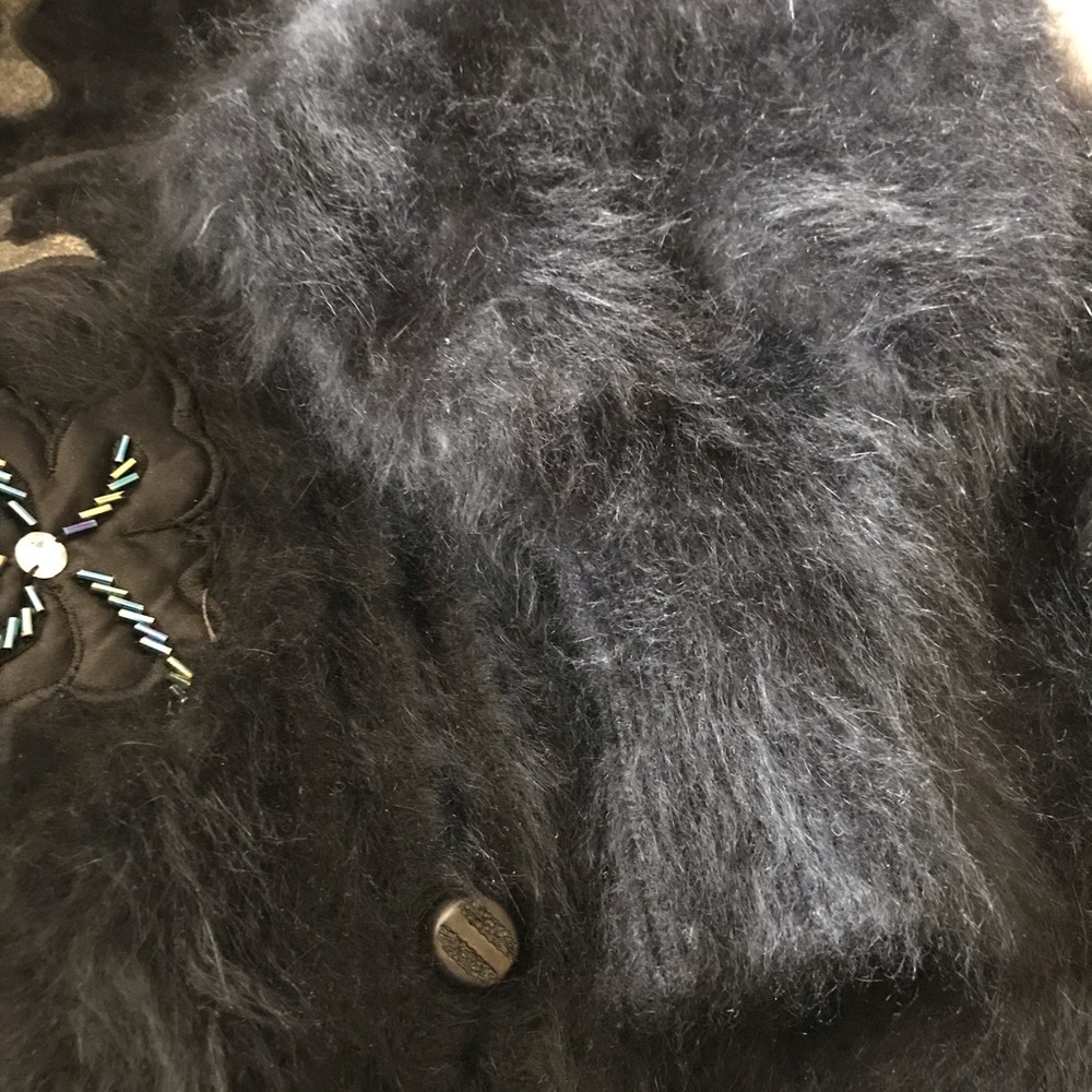Vintage Angora Sweater Jacket - Picture 5 of 6